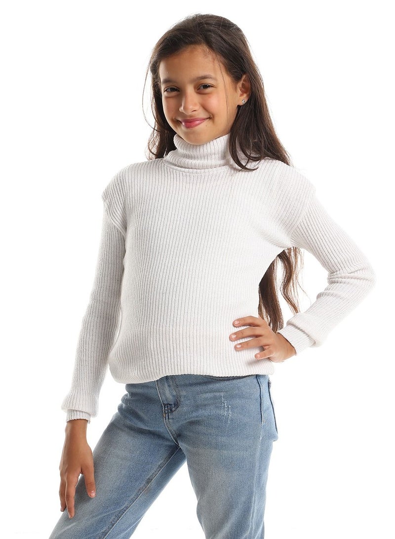 سيزار هاي كول صوف بناتي برقبة عالية - Image 5