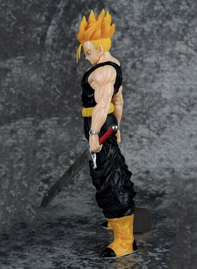 دراجون بول زد Dragon Ball Z - شخصية Torankusu ذات الشعر الأصفر، لعبة نموذج Dragon Ball GT، شخصية Super Saiyan Action، زينة نموذج واقعي للرسوم المتحركة، تمثال نموذجي فائق التجميع 21.5 سم - Image 3