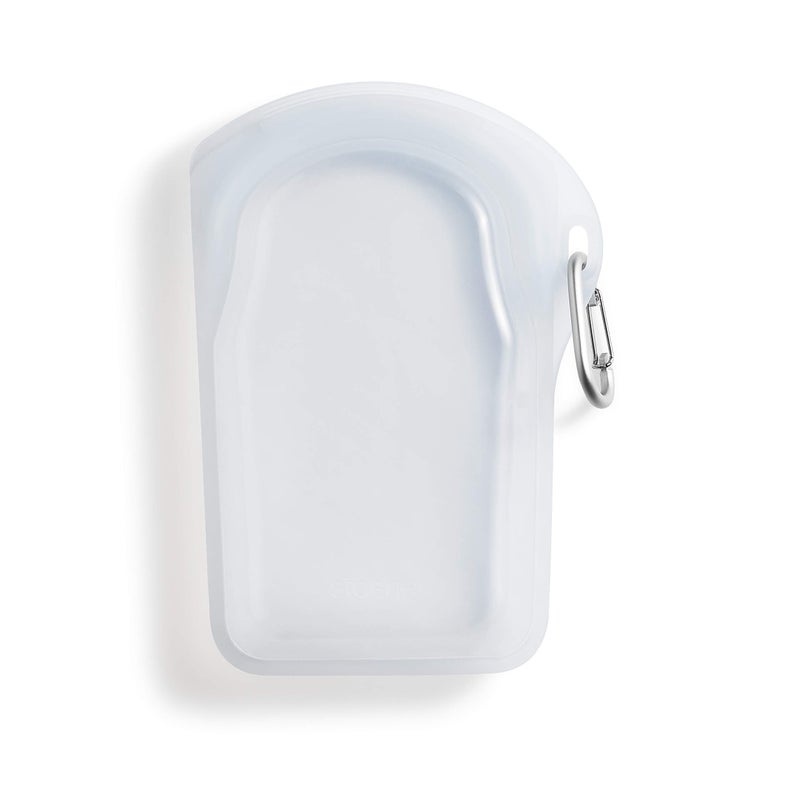 Stasher Stasher Premium Silicone Reusable Food Storage Go Bag Clear Microwave Dishwasher Oven and Freezer Safe BPA Free Leakfree Ecofriendly 18 Oz