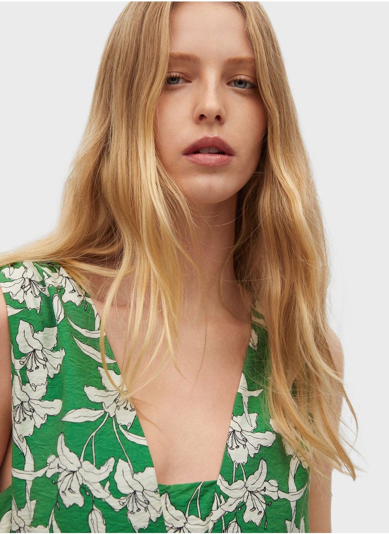 MANGO - Printed Playsuit - Image 1