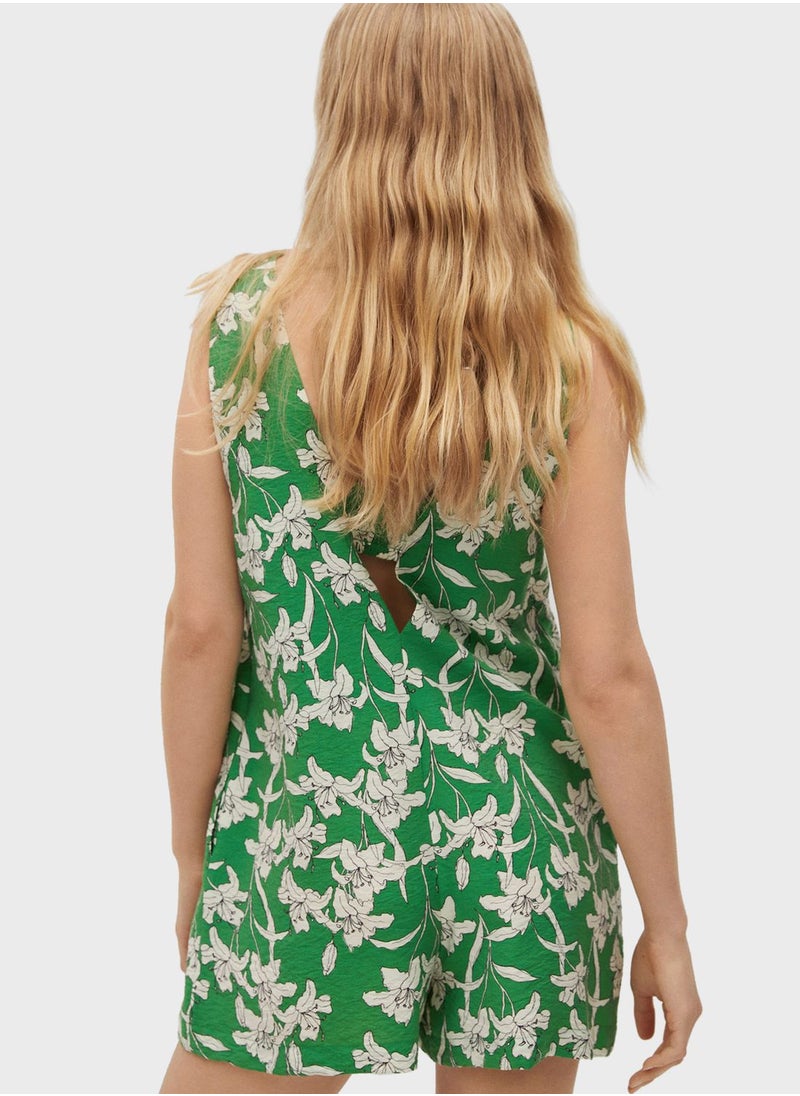 MANGO - Printed Playsuit - Image 1