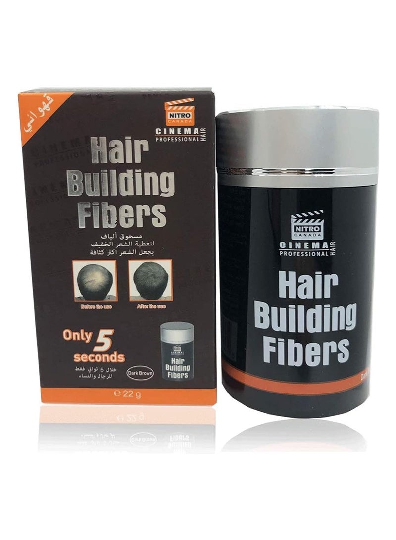 NITRO CINEMA Hair Building Fibers Dark Brown 22 g - Image 1