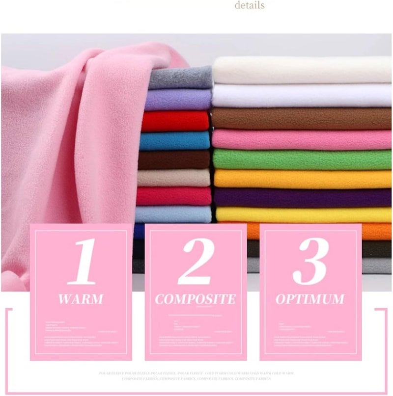 Polar Fleece Fabric Material, Soft Handle Warm Faux Fur Plush Anti Pill Washable DIY Polyester Fleece Material, for Sewing and Splicing, Glove Linings, Gnomes, Apparel, Pet Beds, 50x160cm (Color : Gr - Image 4
