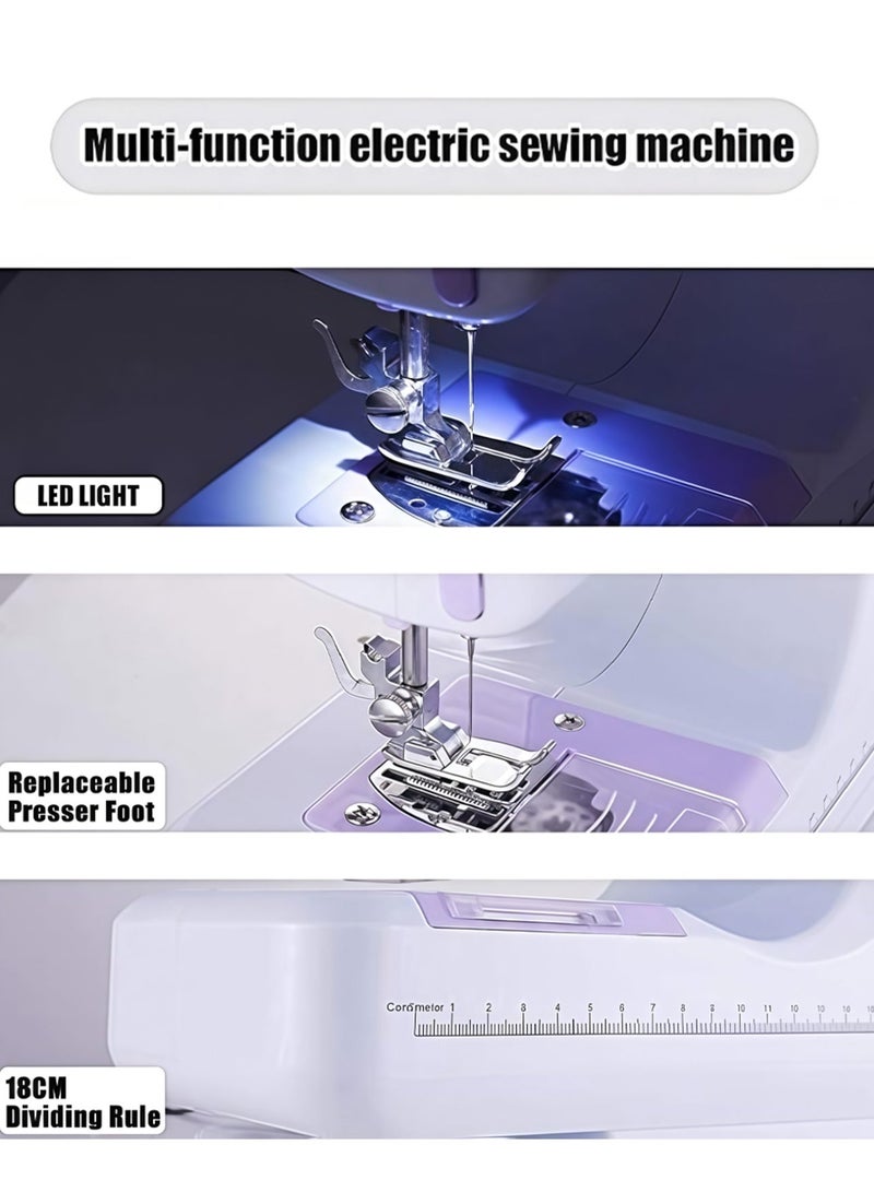 Leon Home 12 Needle Electric Sewing Machine - Bi-Directional Sewing for Home and Travel, Garment Hemming + Hemming + Buttonholes - Image 4