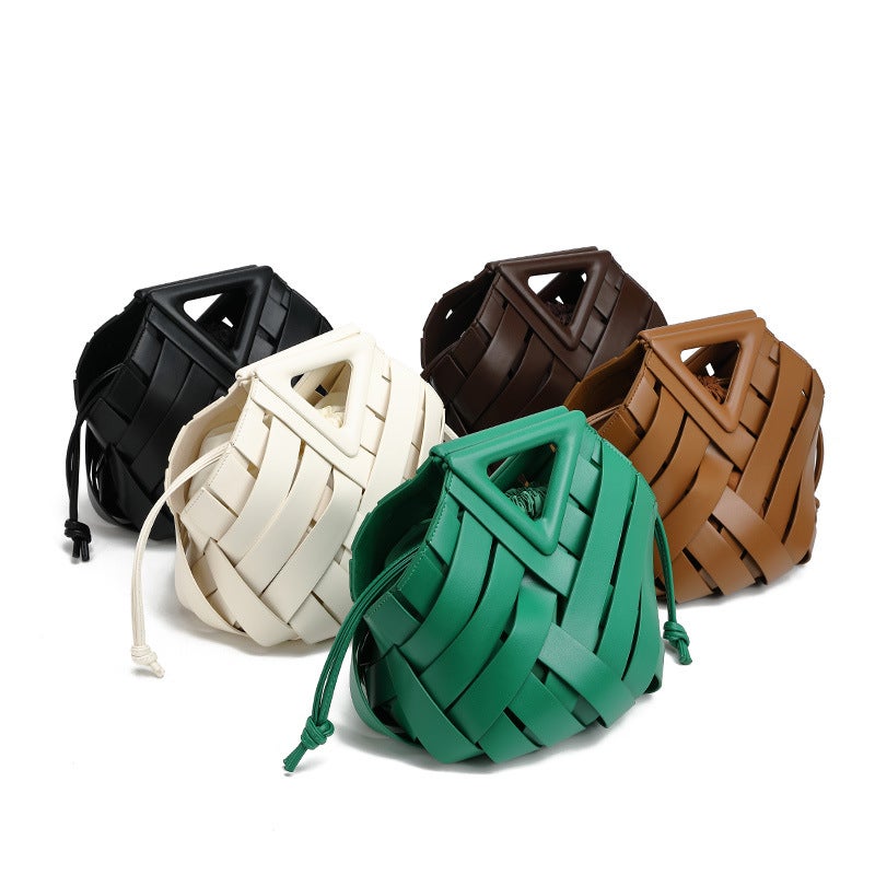 Guangzhou Tianhong Handmade Woven Clip Bag Fashionable Large Capacity Portable Shoulder Crossbody Women'S Vegetable Basket Bag - Image 3