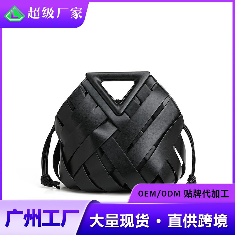 Guangzhou Tianhong Handmade Woven Clip Bag Fashionable Large Capacity Portable Shoulder Crossbody Women'S Vegetable Basket Bag - Image 2