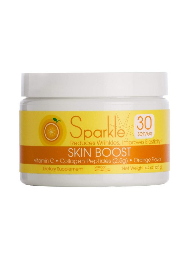 Sparkle Collagen - Sparkle Skin Boost Orange Verisol Collagen Peptides Protein Powder Vitamin C Supplement Drink 5.3Oz - Image 1