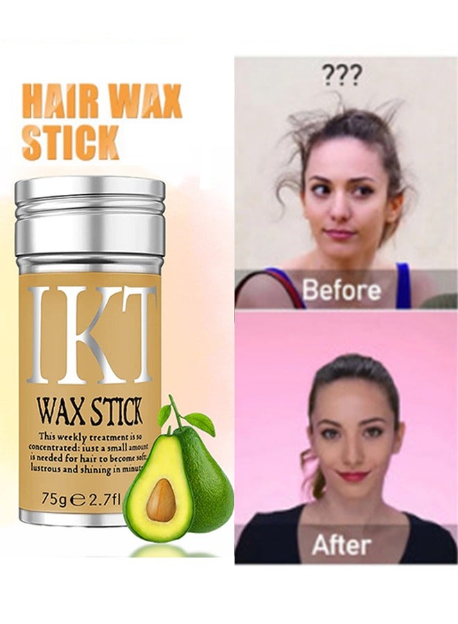IKT Wax Stick - Hair Wax stick Strong and Long Lasting Hold Non Greasy Styling Wax for Flyaways Edge Frizz Hair Suitable for Unisex - Image 2