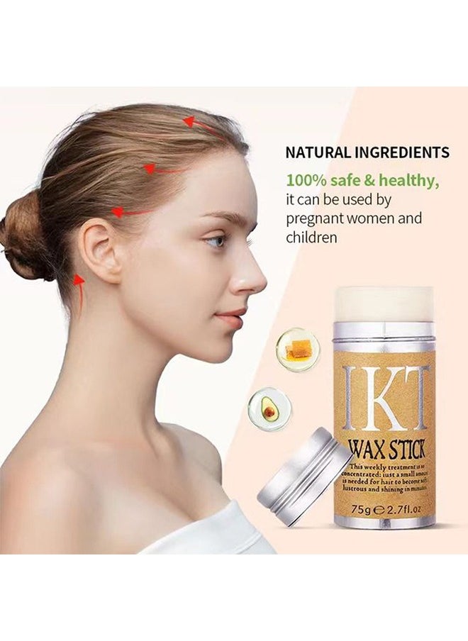 IKT Wax Stick - Hair Wax stick Strong and Long Lasting Hold Non Greasy Styling Wax for Flyaways Edge Frizz Hair Suitable for Unisex  - Image 4