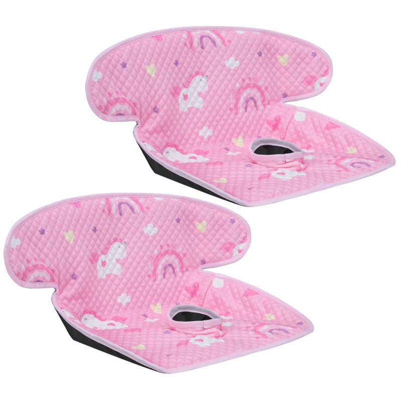 INFANZIA Dry Seat, Car Seat Protector Waterproof Carseat Liner Potty Training Toddlers, Baby and Infants, Piddle Pad for Carseats Strollers (Pink, 2 Packs) - Image 1
