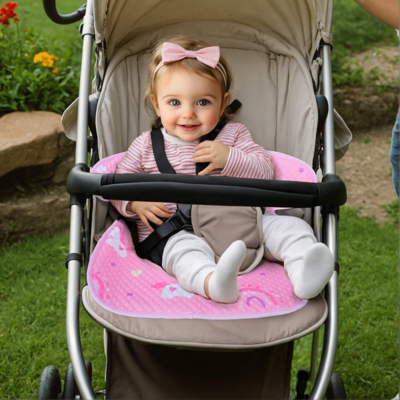 INFANZIA Dry Seat, Car Seat Protector Waterproof Carseat Liner Potty Training Toddlers, Baby and Infants, Piddle Pad for Carseats Strollers (Pink, 2 Packs) - Image 2