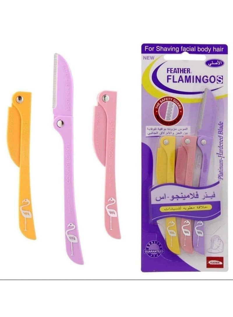 Feather-Flamingo Original Japanese Flamingo Razors | Hair Removal + Gentle Exfoliation + Ultra Smoothness - Image 1