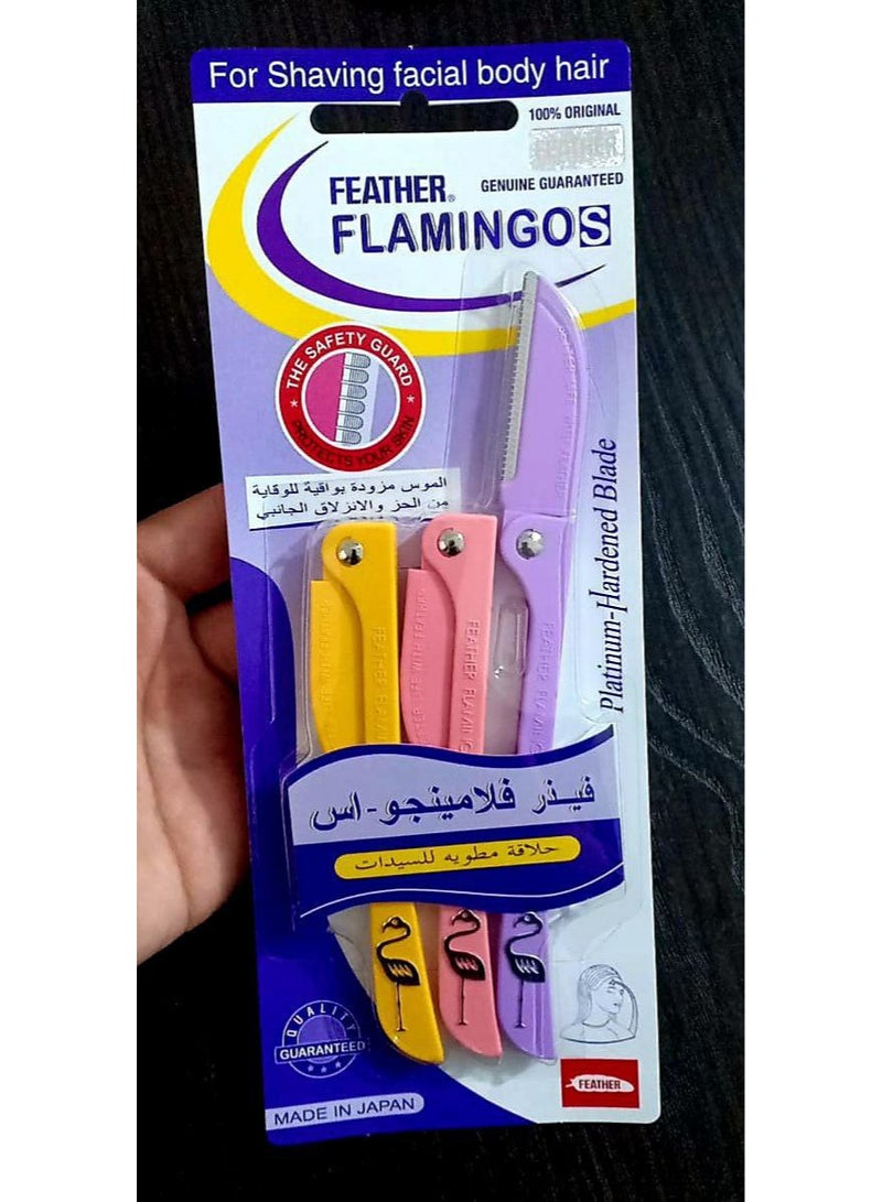 Feather-Flamingo Original Japanese Flamingo Razors | Hair Removal + Gentle Exfoliation + Ultra Smoothness - Image 3