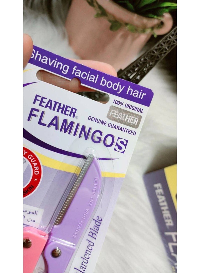 Feather-Flamingo Original Japanese Flamingo Razors | Hair Removal + Gentle Exfoliation + Ultra Smoothness - Image 4