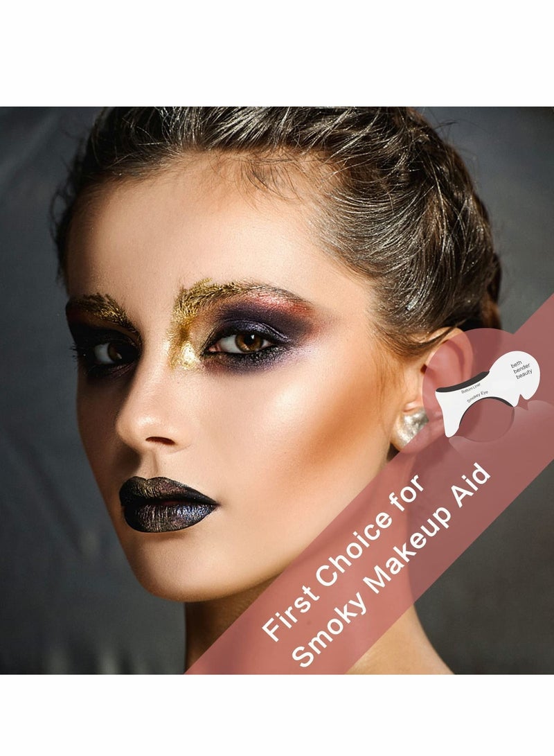 KASTWAVE 20 Pcs Eyeliner Stencil Reusable Smudgeproof Cat Eye Smoky Eye Eyeliner Template Stencil, Beauty Accessories Tools - Image 3