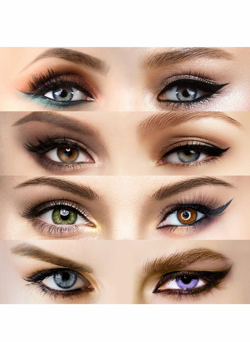 KASTWAVE 20 Pcs Eyeliner Stencil Reusable Smudgeproof Cat Eye Smoky Eye Eyeliner Template Stencil, Beauty Accessories Tools - Image 4