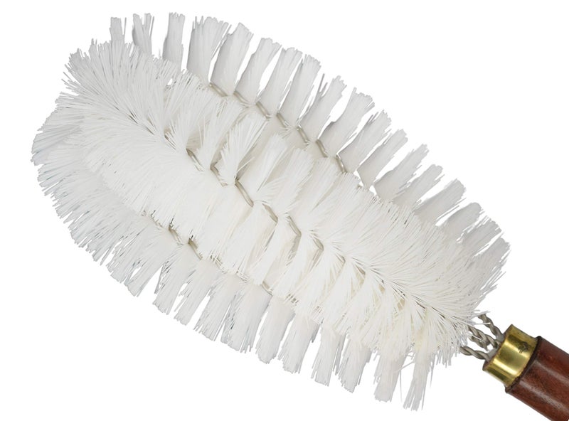 EISCO Nylon Bristle Cleaning Brush, 13.5" - Wooden Handle - Ideal for Scrubbing Glassware, Labware, Beakers, Bottles, Cups, Jars, Dishes, Vases up to 4" in Diameter - Image 2