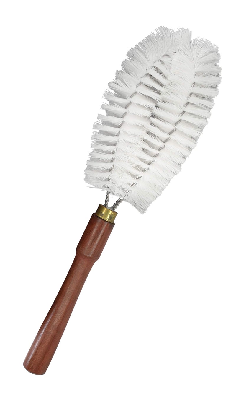 EISCO Nylon Bristle Cleaning Brush, 13.5" - Wooden Handle - Ideal for Scrubbing Glassware, Labware, Beakers, Bottles, Cups, Jars, Dishes, Vases up to 4" in Diameter - Image 5