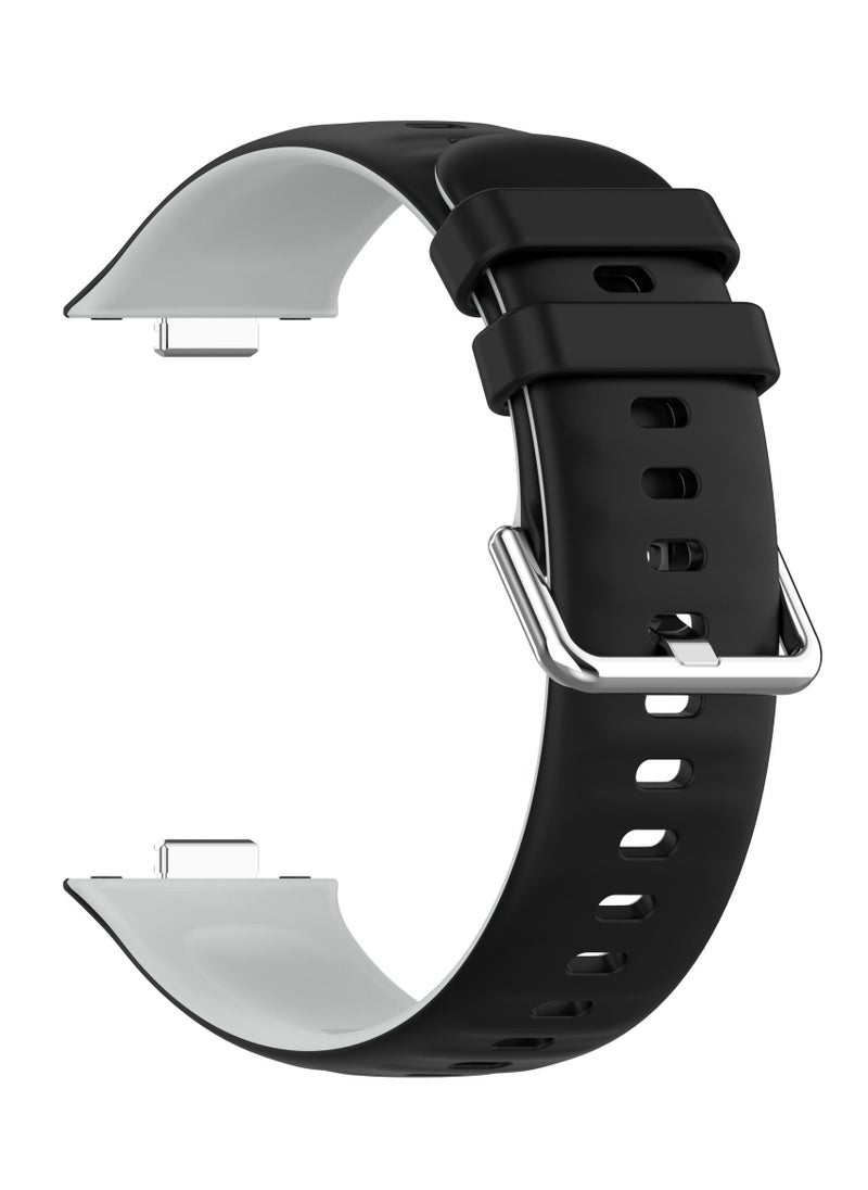 HW 2PCS Suitable For Huawei Watchfit3 Strap Silicone Double-Sided Contrasting Huawei Fit3 Two-Color Strap  - Image 3