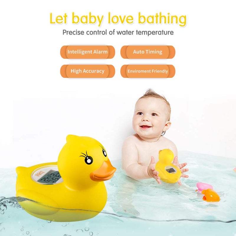 B.H b&h Baby Thermometer, The Infant Baby Bath Floating Toy Safety Temperature Thermometer (Lady Duck) - Image 2