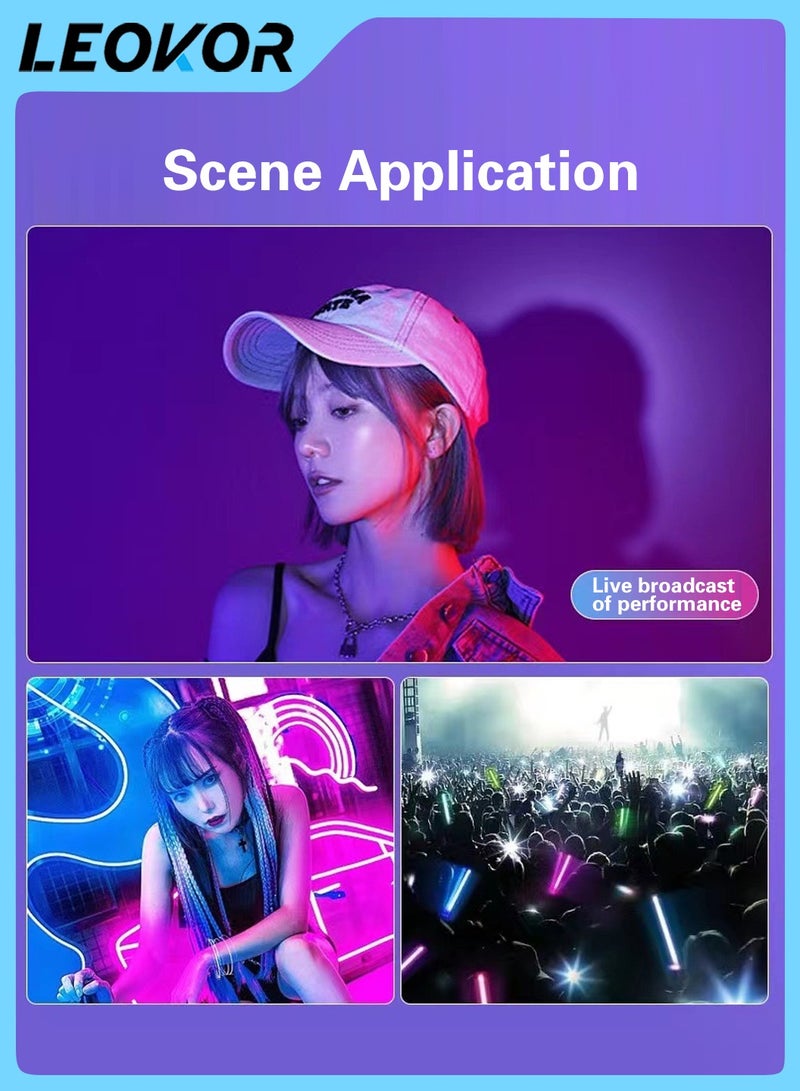 LEOKOR RGB Handheld Fill Video Light,Stick Photography Fill Ring light,indoorshooting light full-color outdoor live atmosphere light,LED stick light  - Image 4