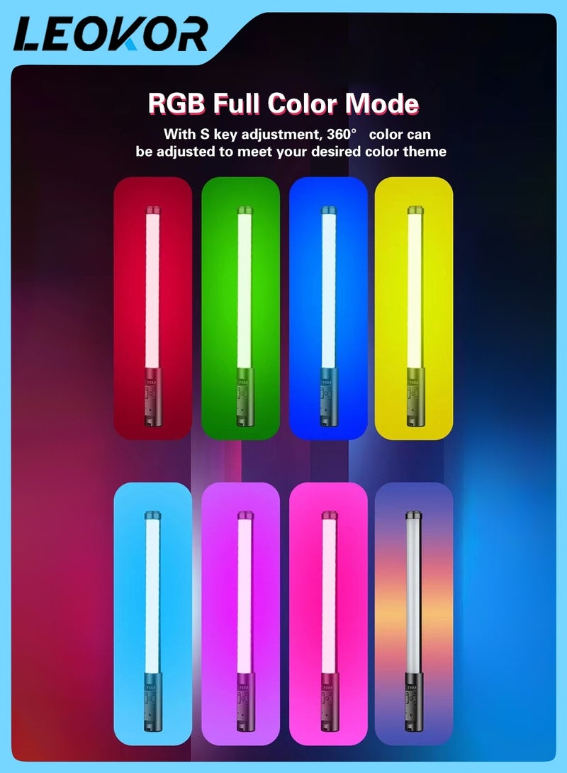 LEOKOR RGB Handheld Fill Video Light,Stick Photography Fill Ring light,indoorshooting light full-color outdoor live atmosphere light,LED stick light  - Image 2