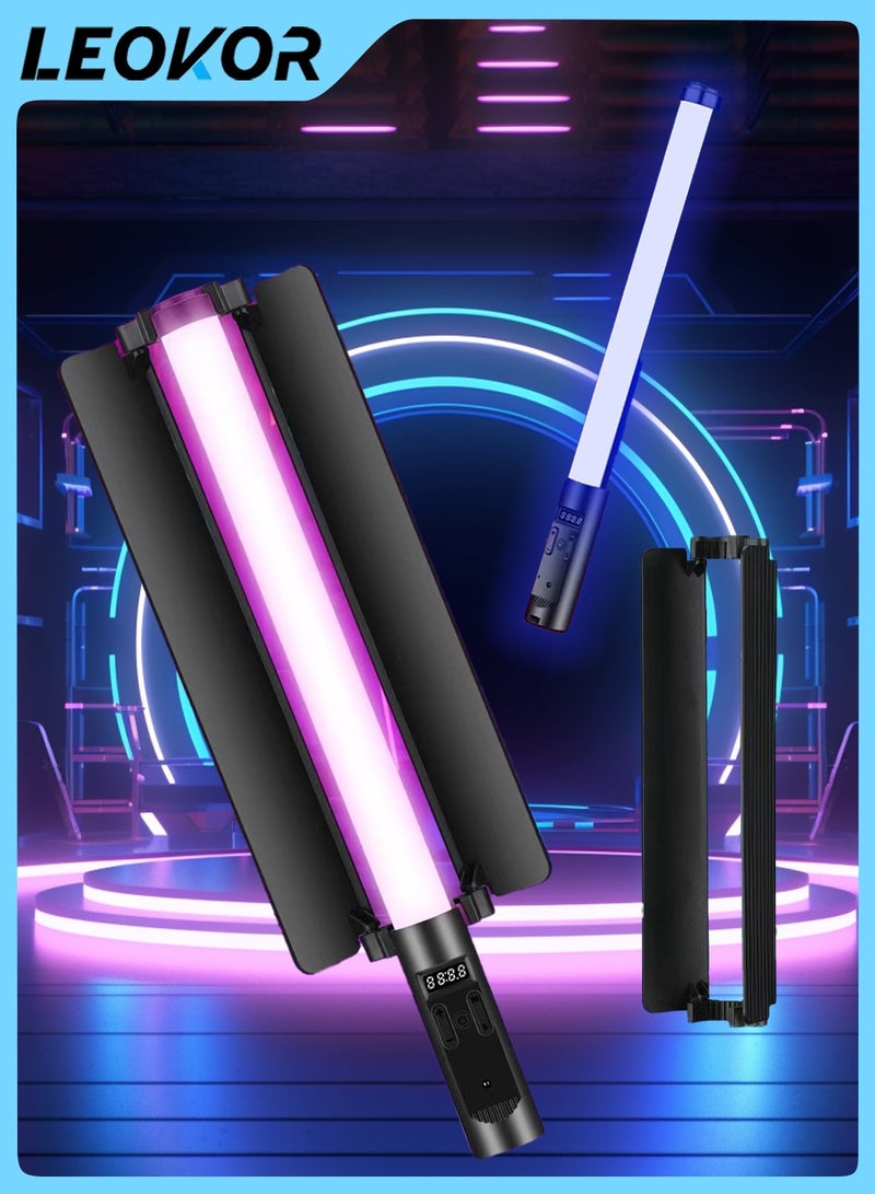 LEOKOR RGB Handheld Fill Video Light,Stick Photography Fill Ring light,indoorshooting light full-color outdoor live atmosphere light,LED stick light  - Image 1