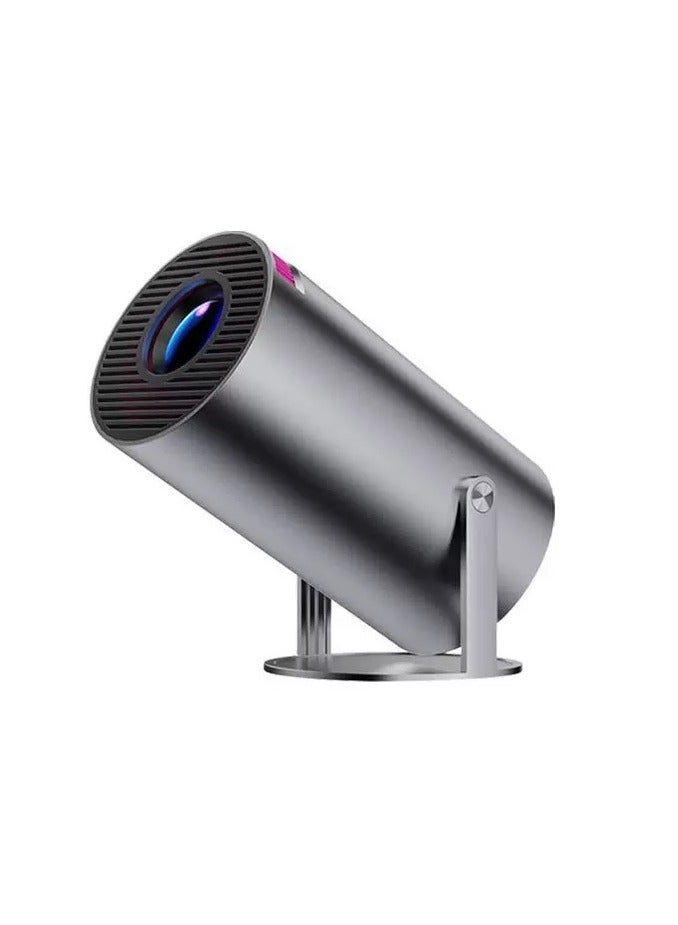HY300 Smart Projector Android 12, Native 720P Resolution, Supports 4K Input, 180° Rotatable Mini Projector with Auto Keystone, Screen Mirroring for iOS & Android