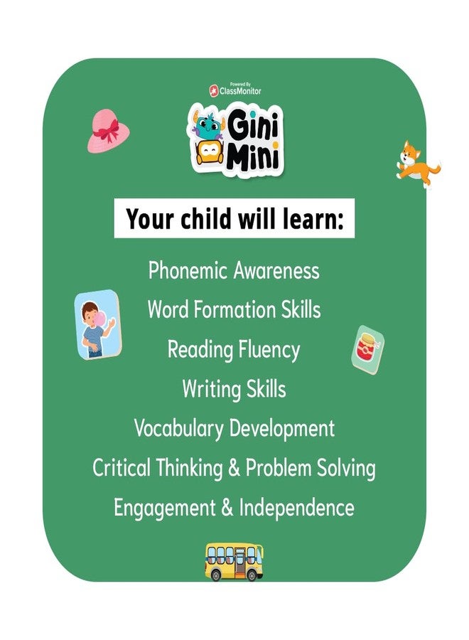 GiniMini CVC Word Builder - Letter Tiles & Whiteboard - Learn to Read, Write & Build CVC Words - Educational Toy for Kids 3 4 5 6 Years - Image 5
