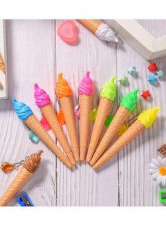 Excefore Ice Cream Pen Novelty Cute Ink Pen, 12 Pieces Assorted Color Summer Writing Pen for Kids School Supplies Party Favor (Cute Style)  - Image 2