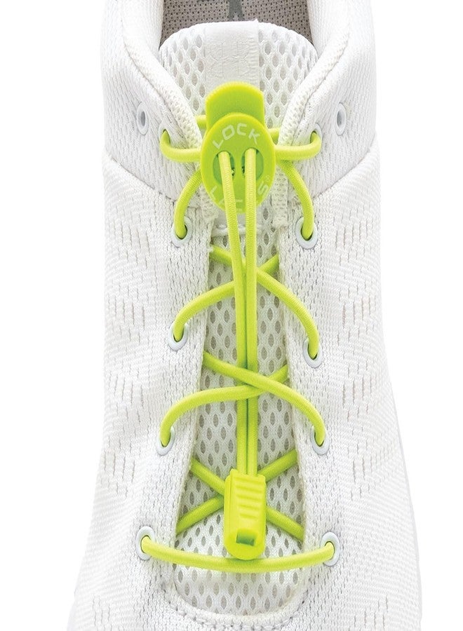 LOCK LACES Elastic No Tie Shoe Laces (Pack of 2) One Size Fits All, for Kids and Adults, Elastic No Tie Shoe Laces (Pink-green) - Image 3