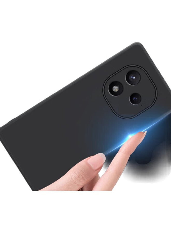 MAIKUQI Phone Case For Xiaomi Redmi Note 14, Full Coverage Frosted Soft Shell, Shockproof Protective Cover - Matte Black - Image 3
