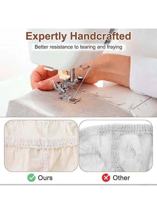 RedMapleTEK 2 Pcs Bread Proofing Basket Cloth Liner Baking Dough Basket Cover Natural Rattan Banneton Proofing Cloth for Bakery Home Baking, about 10 inch - Image 4