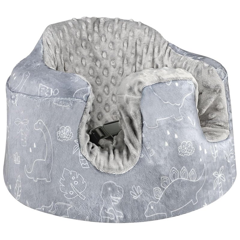 DILIMI Minky Seat Cover Compatible with Bumbo Seat Removable Ultra Soft Comfortable Warm Seat Slipcover for Baby Boy and Girl Dinosaur - Image 1
