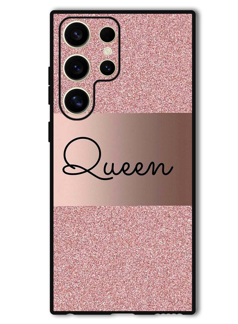 Theodor Protective Case Anti Scratch Shock Proof Bumper Cover For Samsung Galaxy S24 Ultra Queen Glitters - Image 1
