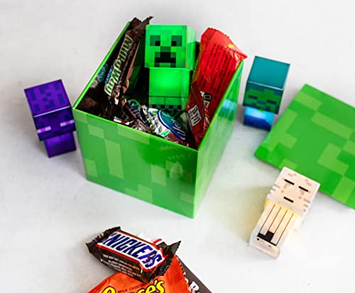 Minecraft Creeper 4-Inch Tin Storage Box Cube Organizer with Lid | Basket Container, Cubby Cube Closet Organizer, Home Decor Playroom Accessories | Video Game Toys, Gifts And Collectibles - Image 5