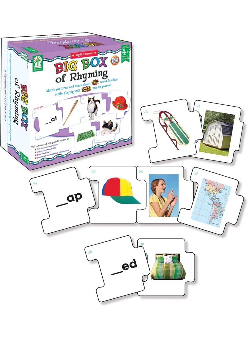 Key Education Big Box Of Rhyming Educational Board Game Age 4+ 45 Word Families 5.5*5.5 Cm - Image 1