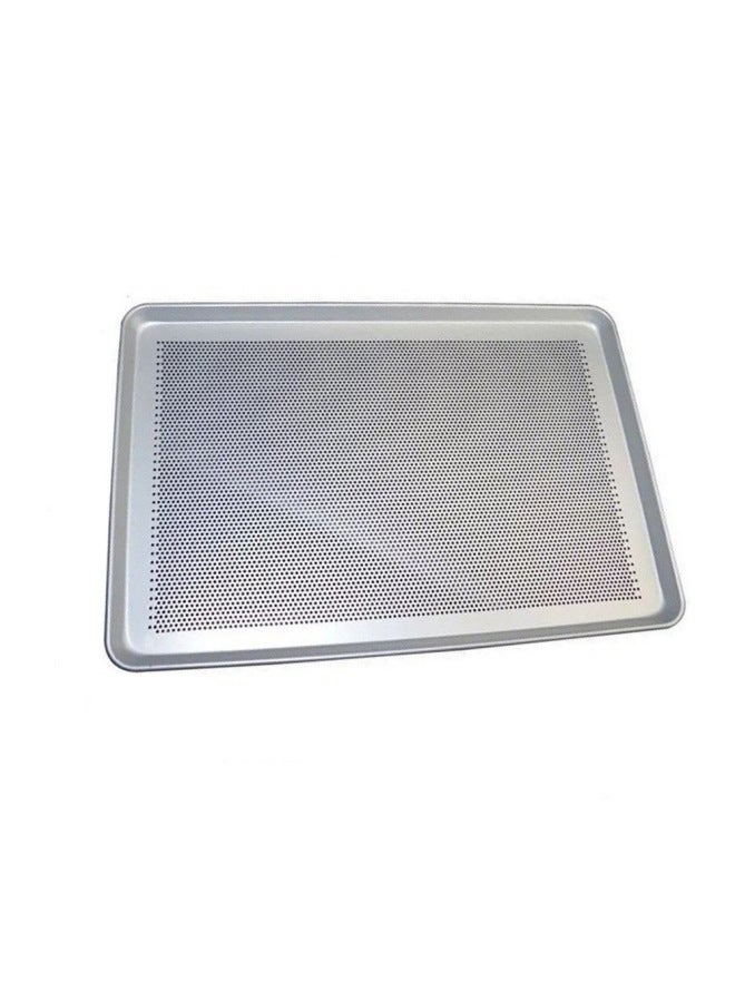 Household Aluminum Plate Rectangular Cake Bread Baking Pan Commercial Thickened Non-stick Aluminum Alloy Baking Pan Wholesale-Specifications:Aluminum Alloy Plain Body 60*40*3cm Thickness 1.2mm Net Weight 2.4kg - Image 3