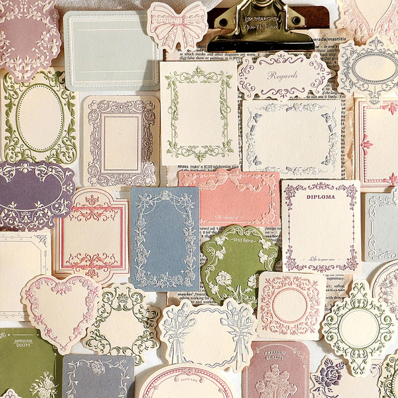 Maxleaf 120pcs Vintage Scrapbooking Letter Writing Paper for Journaling Supplies, Aesthetic Decorative Craft Material Paper for Junk Journals Planner Scrapbook - Image 1