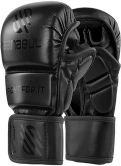 Essential 7 oz MMA Gloves Men & Women | Gloves for Martial Arts Sparring & Training Gloves | Hybrid MMA Kick Boxing Gloves Men | Grappling Gloves (All Black, Small/Medium) - pzsku/ZB0C2F474E6BAB3AB88E9Z/45/_/1719391201/e373f4f7-384d-412b-a79a-59b2239f0796