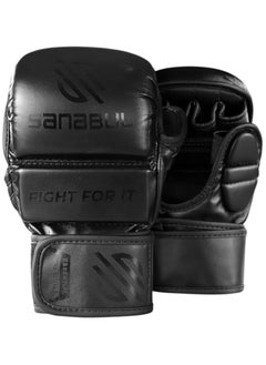 Essential 7 oz MMA Gloves Men & Women | Gloves for Martial Arts Sparring & Training Gloves | Hybrid MMA Kick Boxing Gloves Men | Grappling Gloves (All Black, Small/Medium) - pzsku/ZB0C2F474E6BAB3AB88E9Z/45/_/1739278298/1afe4bce-8c54-45f0-bc7e-dcc50ed10c45