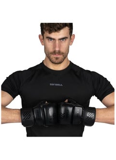 Essential 7 oz MMA Gloves Men & Women | Gloves for Martial Arts Sparring & Training Gloves | Hybrid MMA Kick Boxing Gloves Men | Grappling Gloves (All Black, Small/Medium) - pzsku/ZB0C2F474E6BAB3AB88E9Z/45/_/1739278299/6fe9886e-5a89-4fdf-ae7b-9c2c84e02a6b