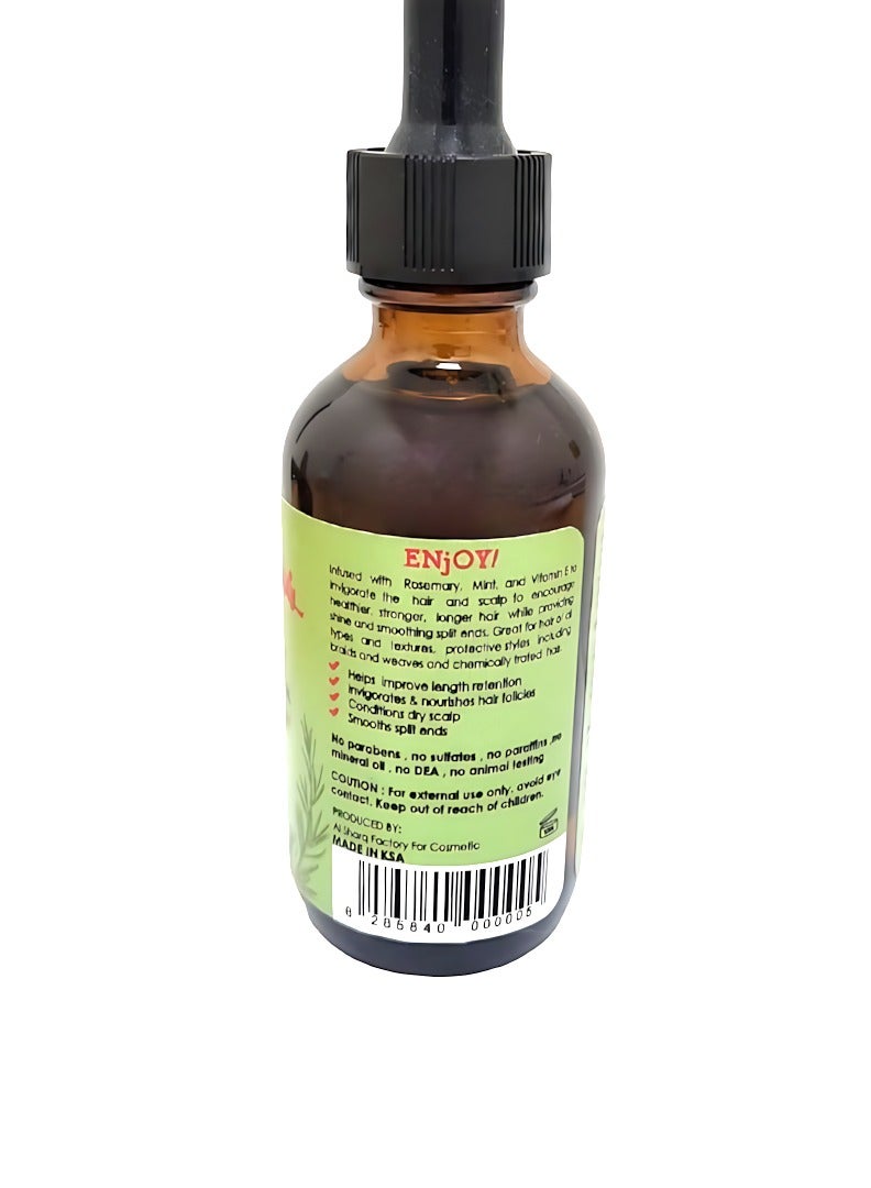 Magic Lady 3 Pack Rosemary & Mint Scalp & Hair Strengthening Oil 59ml - Image 2