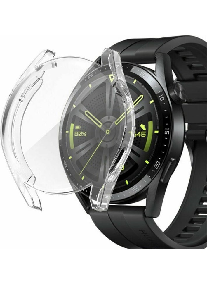 Techmaster Huawei Watch GT3 46MM Silicone Cover Case Screen Protector  - Image 2