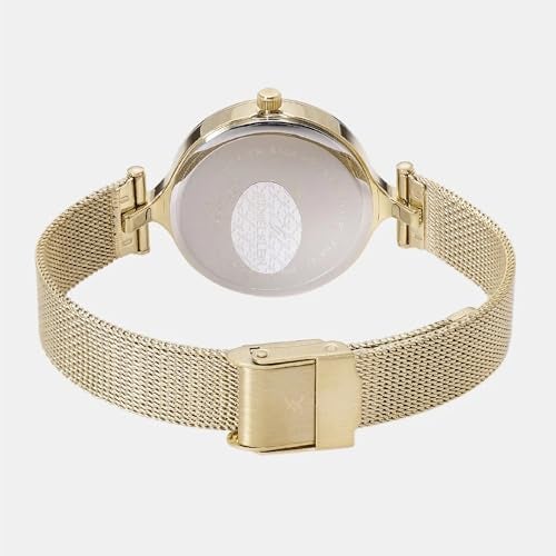 DANIEL KLEIN Analog Silver Round Dial Gold Mesh Strap Water-Resistant Wrist Watch for Women Girls, Ladies DK11914-6 - Image 5