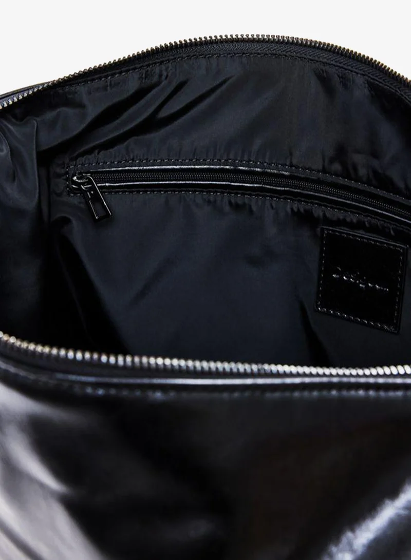 Desigual Black Large shiny woven bag for Women | Best Price UAE