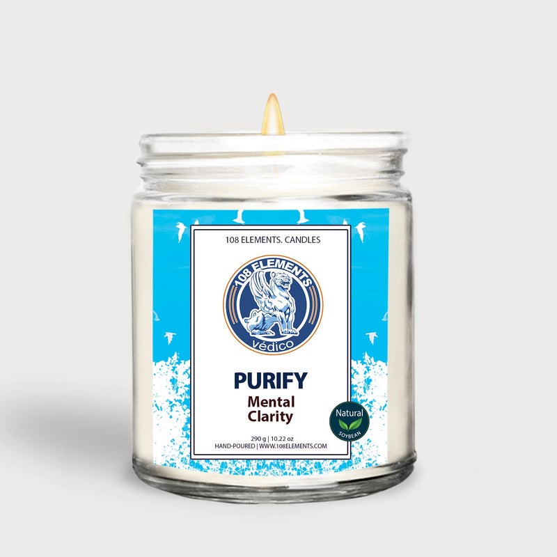 108 ELEMENTS PURIFY Mental Clarity Soy Wax Candle 