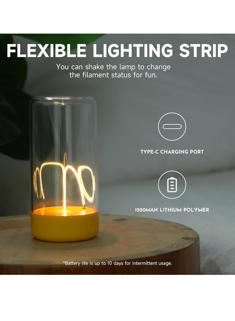 مصباح الطاولة المغناطيسي المبتكر – إضاءة LED مرنة بتصميم عصري (Filament Magnetic Lamp) - Image 4