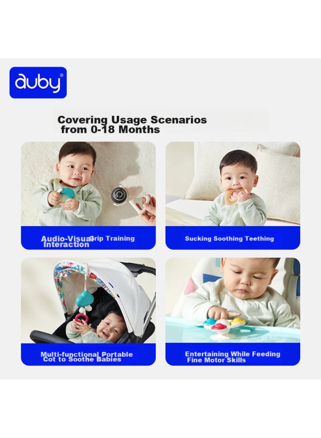 Auby Rattle Teether For 0-6 Months, Infant Soothing Toy, Newborn Gift Box, Pangdonglai Style, New Year Gift - Image 4