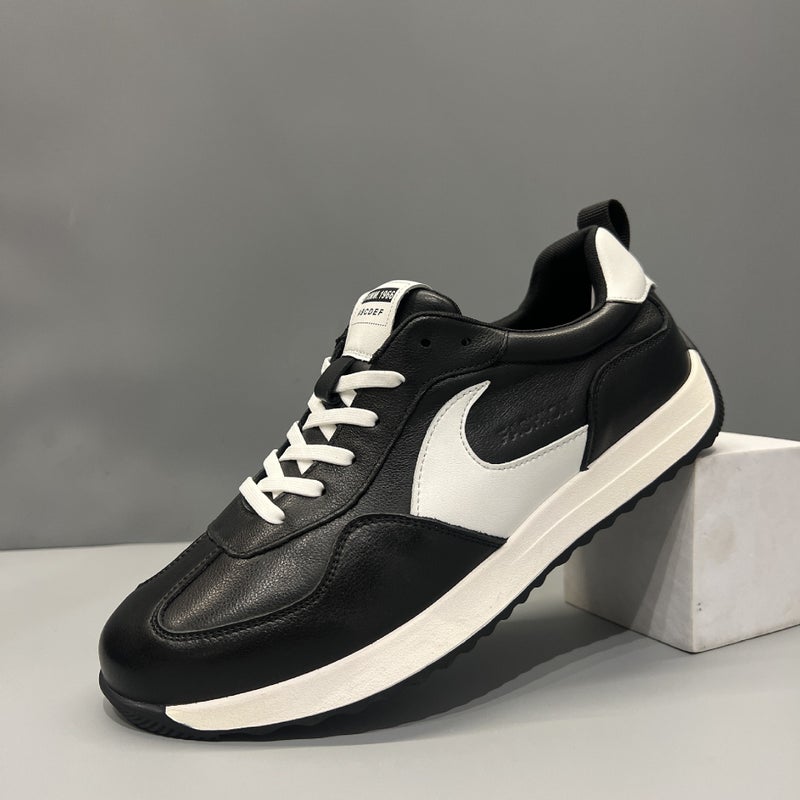 Autumn Fashion All-Match Forrest Gump Shoes Fashion Men'S Genuine Leather Casual White Shoes Color Matching Board Shoes For Boys - Image 2